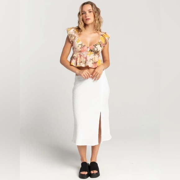 NWT - Roxy Brisa Womens Woven Top - Size L - Picture 2 of 4